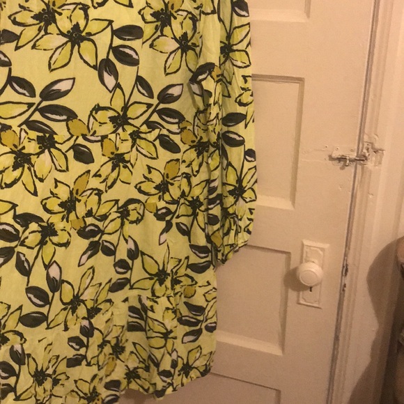 Anthropologie Maeve Ambar Tiered Dress Yellow NWOT - Picture 4 of 5